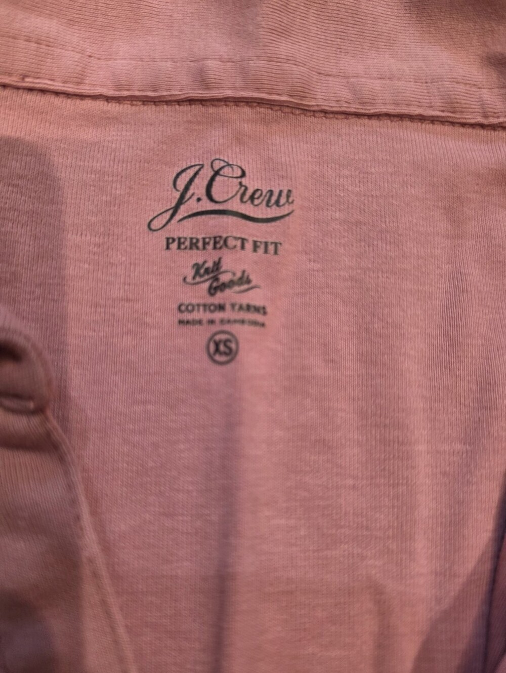 J.Crew Perfect Fit Pink Collared Midi T Shirt Dress Size XS - Picture 2 of 3